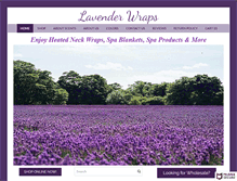 Tablet Screenshot of lavenderwraps.com